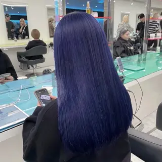 セミロング カラー 寒色デザイン職人 Rimu🤍のヘアスタイル