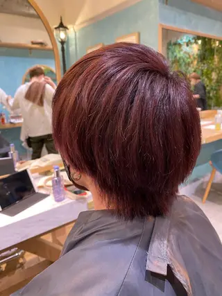 ショート カラー メンズ 髪質改善/ボブ/ ハイトーン❣️yuiのヘアスタイル