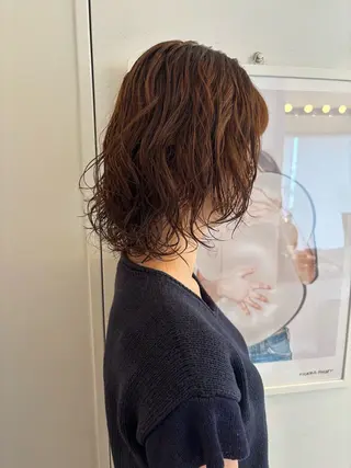 ショート パーマ riria/ボブ /ブラウンカラー🎀のヘアスタイル