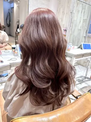 ロング カラー パーマ ヘアアレンジ レイヤーカット ✨️進藤ひかりのヘアスタイル