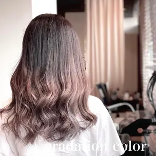 セミロング カラー hair &eye LAWE.店長のヘアスタイル