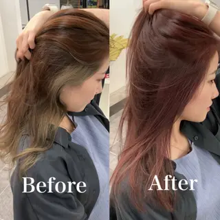 ロング カラー 徳永 花怜のヘアスタイル