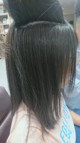 パーマ ミディアム 中山 樹のヘアスタイル