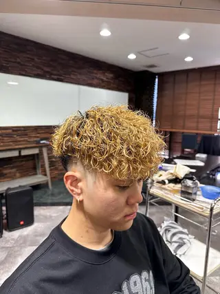ショート パーマ メンズ growth天神店【グロウ】所属・growth MIKIYAのヘアスタイル