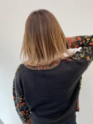 ミディアム カラー 【公式】amble luxe 中野のヘアスタイル