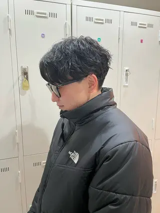 ショート パーマ メンズ 🐻‍❄️森山愛結美 🤍N°uairoのヘアスタイル