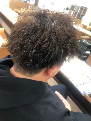 ショート パーマ メンズ 谷口 尋哉のヘアスタイル