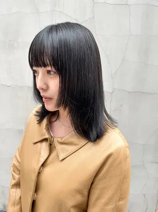 ミディアム カラー ヘアアレンジ yuka .のヘアスタイル