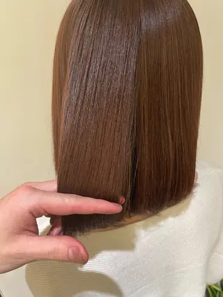 ミディアム 銀座/ハイトーン ミツイハルトのヘアスタイル