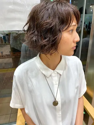 ミディアム パーマ ayaka #パーマ#アレンジのヘアスタイル