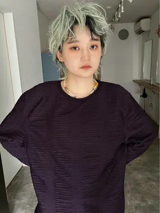 ミディアム カラー パーマ 金井京介/レイヤー /ボブパーマのヘアスタイル