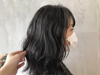 セミロング カラー ブリーチ/美髪矯正 垢抜けヘア/そらのヘアスタイル