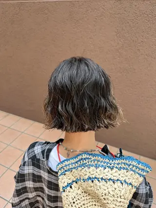 ショート 似合わせカット /パーマ岡本淳平のヘアスタイル