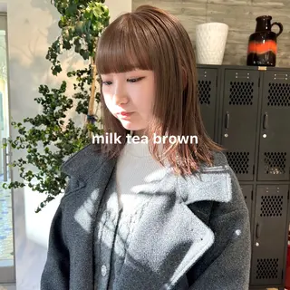 カラー 暖色カラー推し/ トヤエリコのヘアスタイル