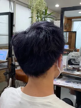 ショート カラー メンズ かんばら りょーいのヘアスタイル