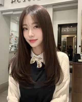 ロング カットモデル募集 ミネのヘアスタイル