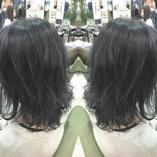 ミディアム カラー 青木 茂樹⭐️ 透明感カラーのヘアスタイル