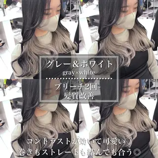 ロング カラー *モデル募集🤍横浜 透明感カラー🫧のヘアスタイル