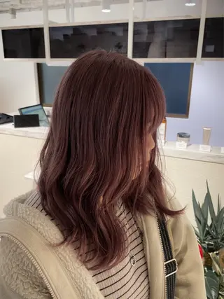 セミロング カラー Miyamoto Yasuchikaのヘアスタイル