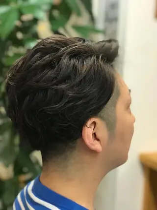 パーマ メンズ 髪質改善ayame 横山諒のヘアスタイル