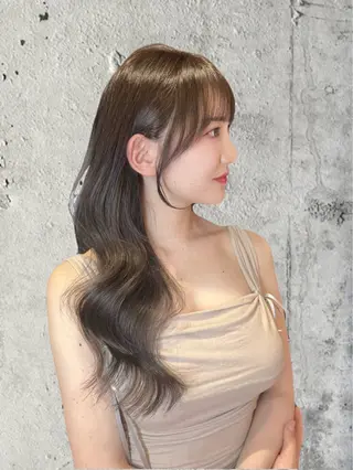 ロング 韓国/縮毛矯正/ カンタのヘアスタイル