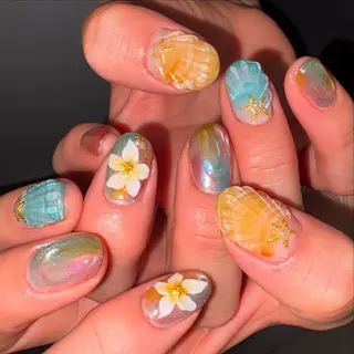 メンズ ネイル akari✨ 韓国風、メンズネイルのネイルデザイン