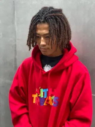 ミディアム カラー パーマ ヘアアレンジ メンズ キッズ ネイル マツエク・マツパ 中元 淳のヘアスタイル