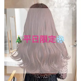 カラー ヘアアレンジ 🥀暖色韓国ヘア💕 保科侑花のヘアスタイル