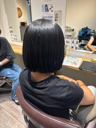 セミロング マツムラ ミサキのヘアスタイル