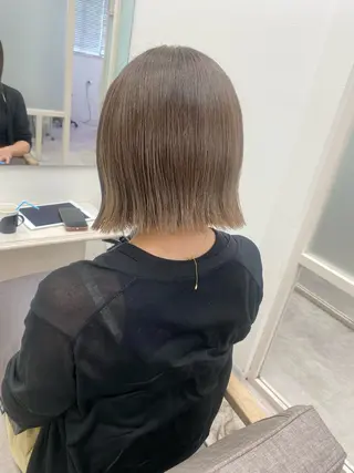 ショート 透明感カラー/ FRAME天王寺✨のヘアスタイル