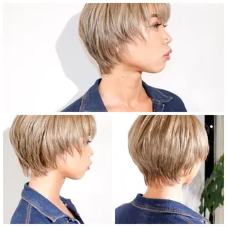ショート カラー BOB🌟ハイトーン /ブリーチ/TAKUのヘアスタイル