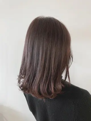 ミディアム カラー 岩戸 新のヘアスタイル