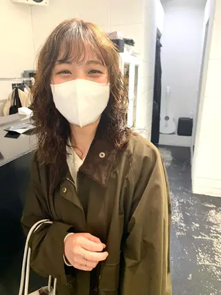 セミロング カラー パーマ レイヤーカット/艶髪 ✨💭KIRARIのヘアスタイル