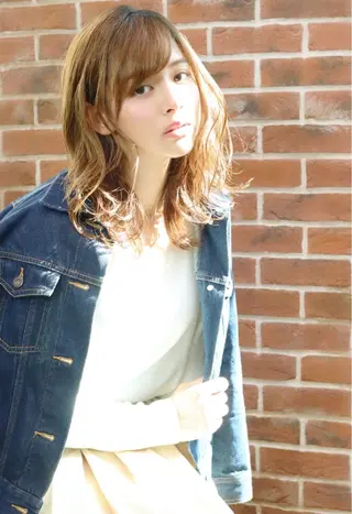 ミディアム カラー パーマ 🤲ヘッドスパ🤲 たにぐちあつし🤲のヘアスタイル