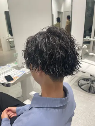 パーマ メンズ 無料ショートモデル 募集中❗️秋山ひらいのヘアスタイル