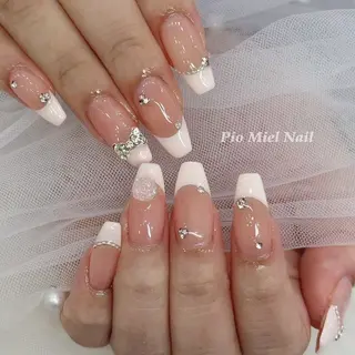 ネイル momo 長さだしのネイルデザイン