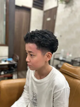 ミディアム パーマ メンズ メンズカット/ 雄大のヘアスタイル