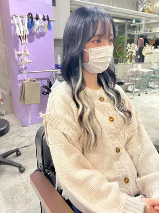 セミロング Lavy Kyoto エクステのヘアスタイル
