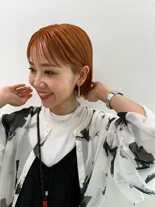 ショート 井上 優那のヘアスタイル