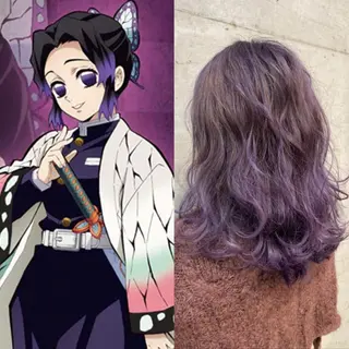 セミロング カラー 大栗 佑也  髪質改善のヘアスタイル