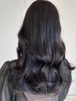 セミロング カラー 本格韓国ヘア🇰🇷 【uni】キューさんのヘアスタイル