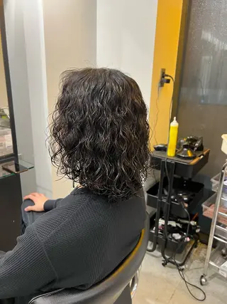 ミディアム パーマ メンズ fifth神宮前 HIN★T★のヘアスタイル