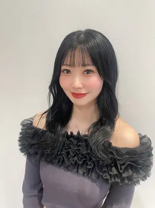 セミロング カラー 💞暖色カラー 💞risaのヘアスタイル