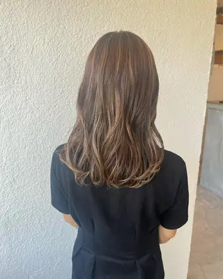 ミディアム カラー ヘアアレンジ ETERNAL所属・透明感カラー🌛 reikaのヘアスタイル
