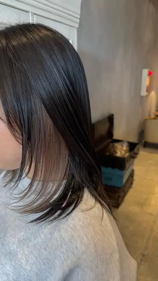ミディアム 長瀬 友唯のヘアスタイル