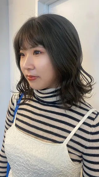 ミディアム カラー 綾香 /透明感カラーのヘアスタイル
