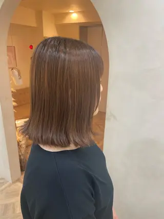 ミディアム 暖色/ミルクティー/ レイヤー/yuriaのヘアスタイル