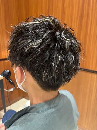 カラー パーマ メンズ 北原 靖仁のヘアスタイル
