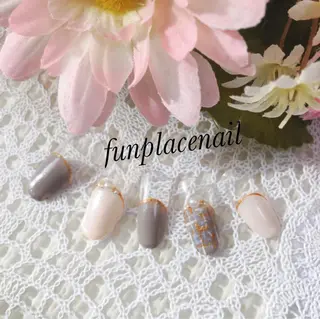 ショート ミディアム セミロング ロング カラー パーマ ヘアアレンジ キッズ ネイル マツエク・マツパ nail salon＆school felice所属・フェリーチェ瑞江店 新山のネイルデザイン