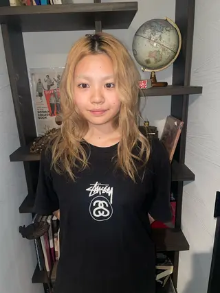 セミロング sugino miyuuのヘアスタイル
